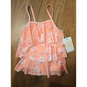 Jumping Bean Adaptive Tankini Top Spaghetti Strap Floral Size Girls Size 5t 6393